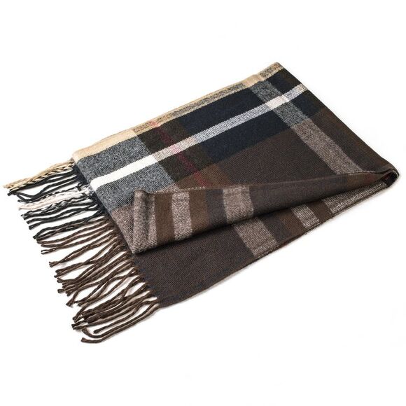 Alpine Swiss Mens Plaid Scarf Soft Winter Shawl Lightweight Cold-Weather Gear - Picture 7 of 8